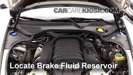 2010 Porsche Panamera 4S 4.8L V8 Brake Fluid Add Fluid